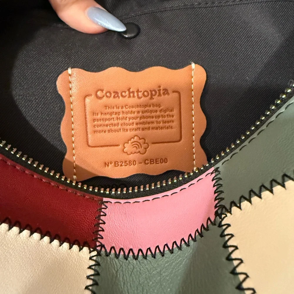 Coachtopia Alter/Ego Shoulder Bag In Checkerboard Upcrafted Leather - Picture 5 of 7